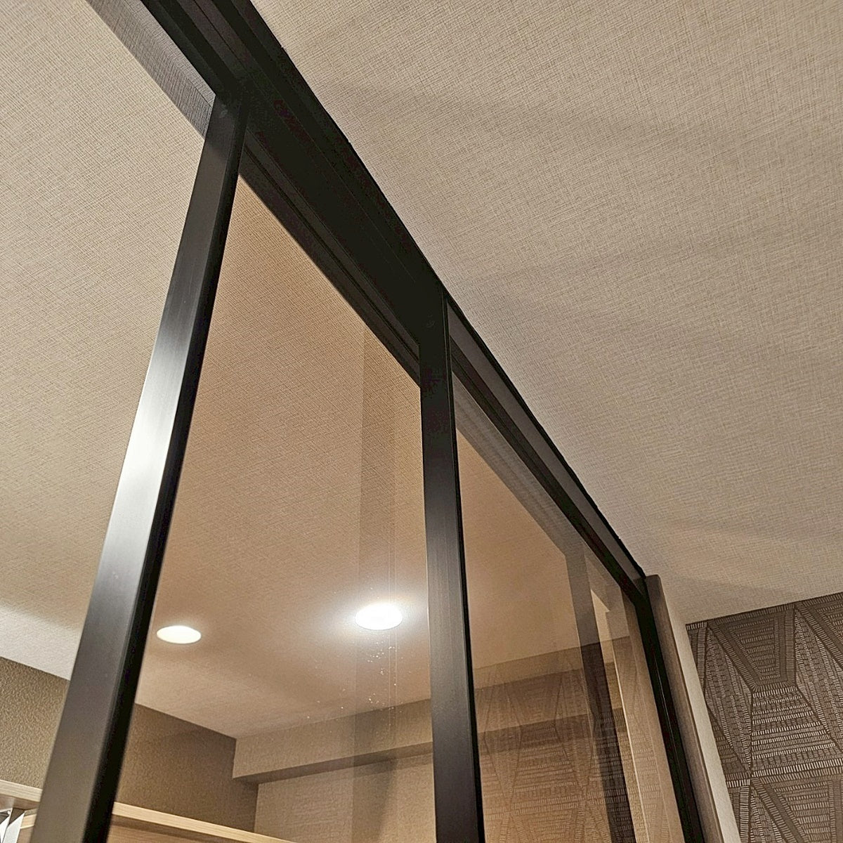 【YLS14】ガラススライドドア 吊り戸 2枚 上吊