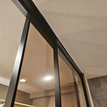 【YLS14】ガラススライドドア 吊り戸 2枚 上吊