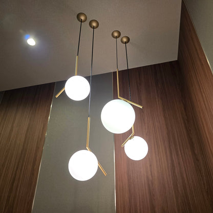 【STF35-3】FLOS アイシーライツ S1 JP ゴールド ペンダントライト小×1個 (単体販売※セット販売ではありません)