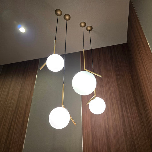 【STF35-3】FLOS アイシーライツ S1 JP ゴールド ペンダントライト小×1個 (単体販売※セット販売ではありません)