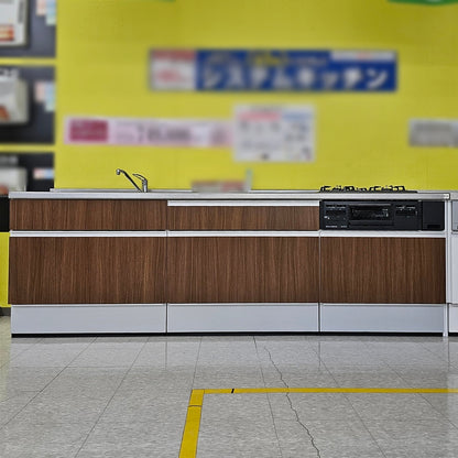 【Y2-1】ハウステック I型 システムキッチン 左シンク 天板ステンレス W2550