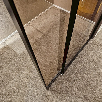 【YLS14】ガラススライドドア 吊り戸 2枚 上吊