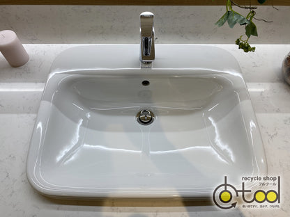 ■専用出品(ドイ様)■タカラスタンダード製 ミラー付き洗面化粧台/水栓 hansgrohe/ボウル セラトレーディング/W1500/ショールーム展示設置品【TSN23】
